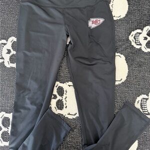 SOLD NFL Black Leggings with Team Logo KC Chiefs